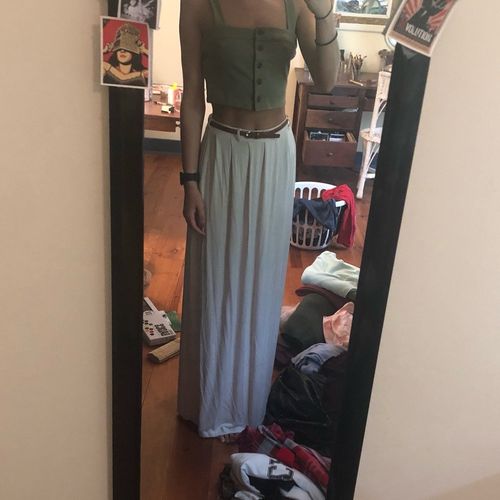 Tan maxi skirt